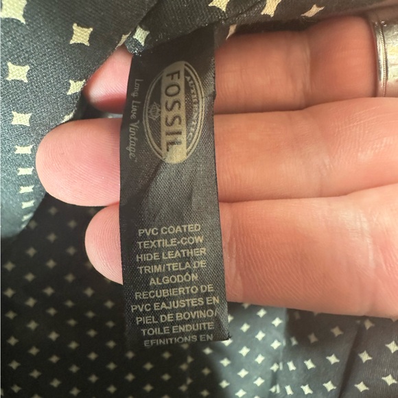 Fossil Key Per Printed Coated Canvas & Leather Tote Bag - Picture 11 of 13